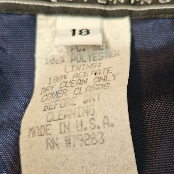 Alex Evenings Navy Blue Women's Maxi Dress Size 18 - Picture 11 of 13